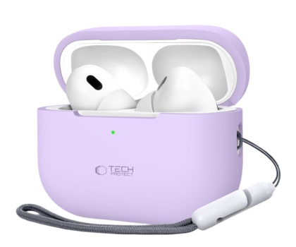 Etui na słuchawki Tech-Protect Silicone do Apple Airpods Pro (1.|2. gen.) lavender